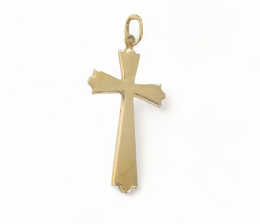 COLGANTE CRUZ de Jesús Oro Amarillo 18 kilates, Colgante Crucifijo Oro Amarillo, Cristo Oro Amarillo 18k, Colgante religioso