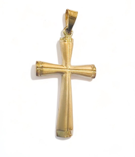 COLGANTE CRUZ de Jesús Oro Amarillo 18 kilates, Colgante Crucifijo Oro Amarillo, Cristo Oro Amarillo 18k, Colgante religioso