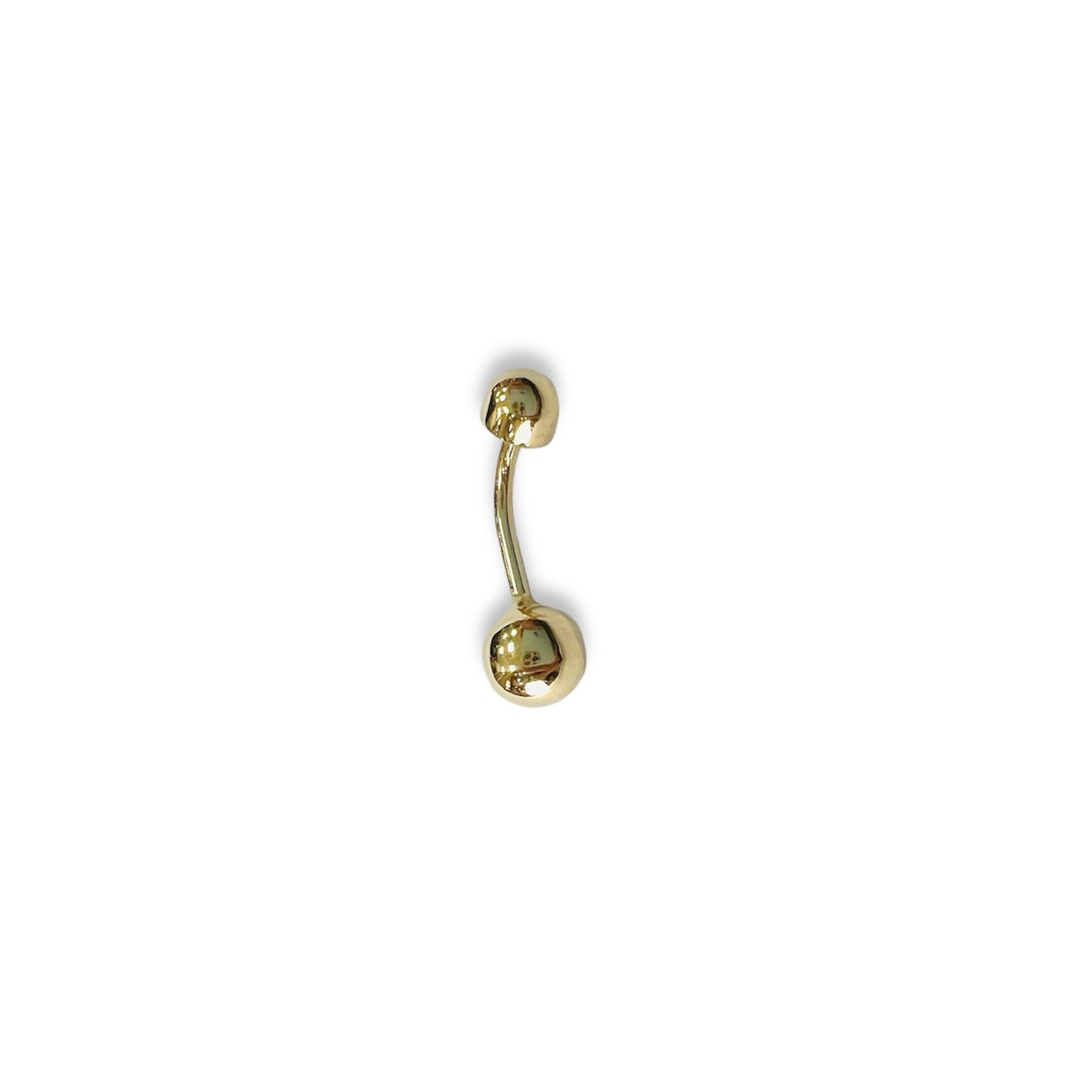 PIERCING OMBLIGO, Anillo Ombligo de Oro Amarillo de 18 kilates