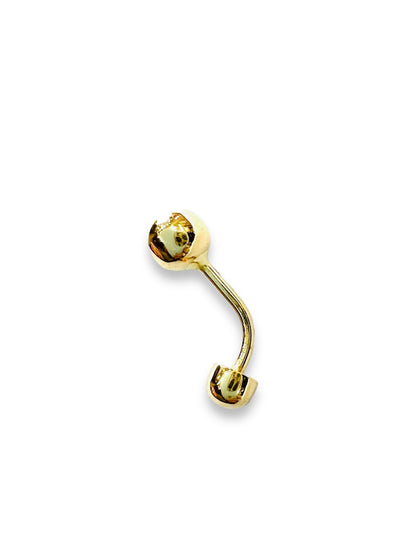 PIERCING OMBLIGO, Anillo Ombligo de Oro Amarillo de 18 kilates