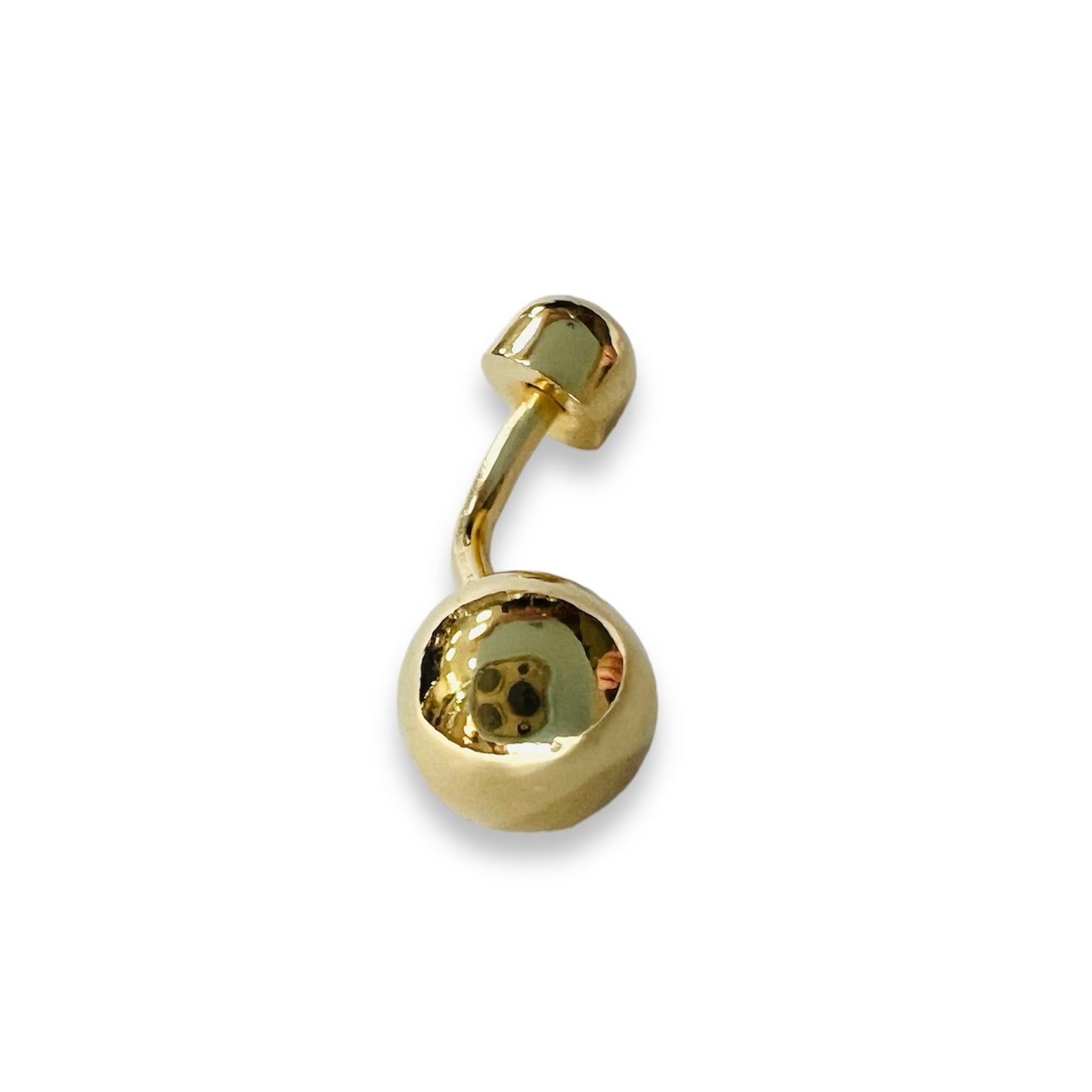 PIERCING OMBLIGO, Anillo Ombligo de Oro Amarillo de 18 kilates