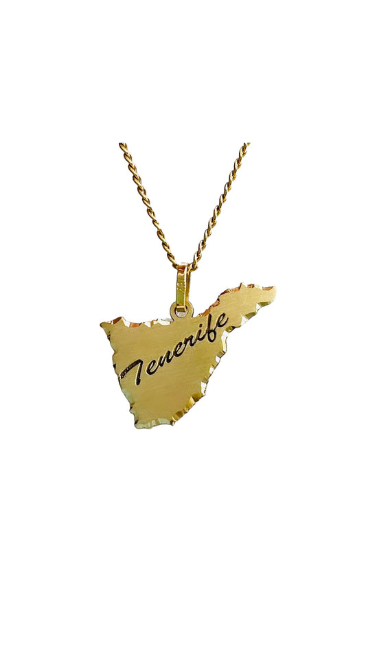 Colgante Isla de Tenerife Oro Amarillo de 18 k