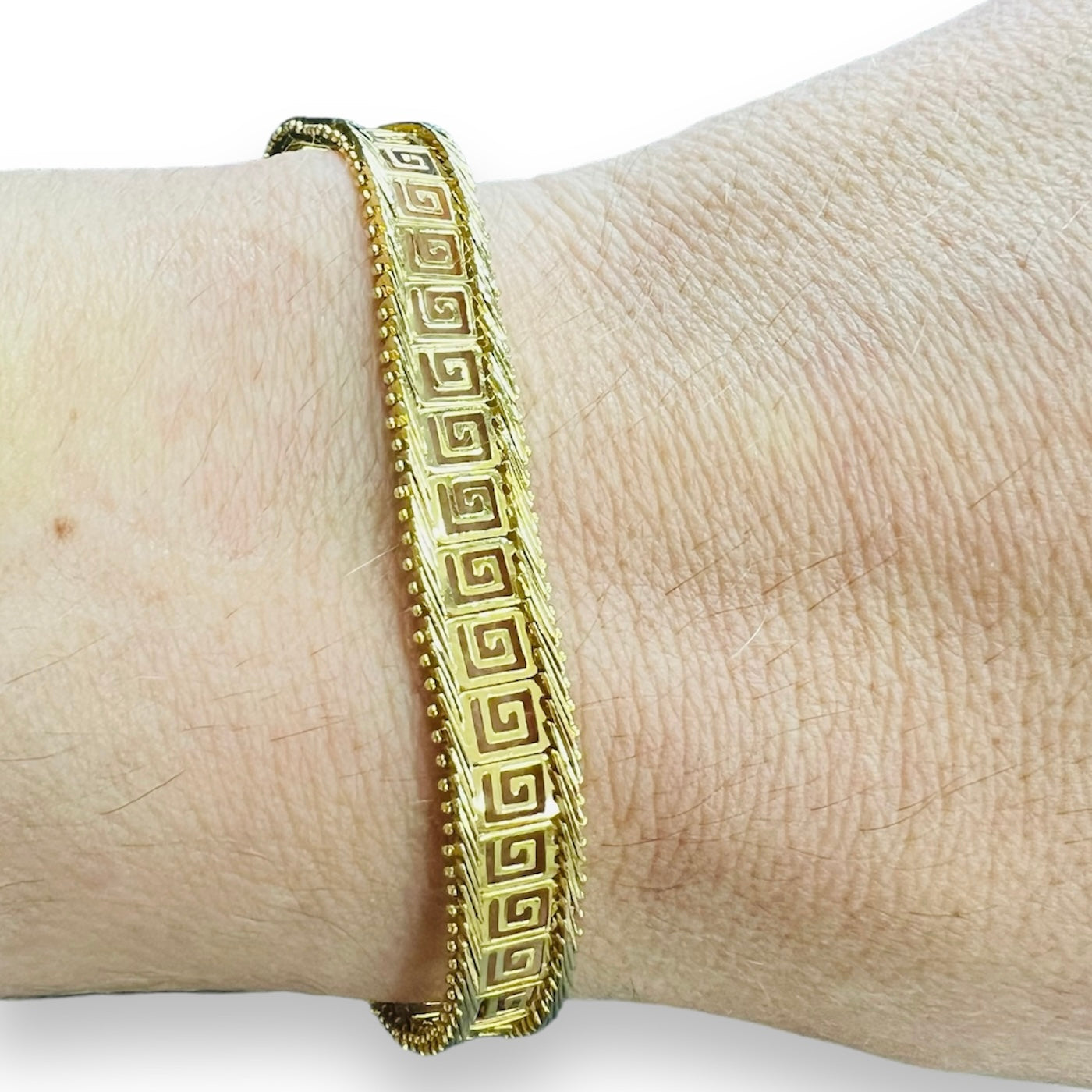 PULSERA de ORO de 18 kilates,pulsera de 18 cm