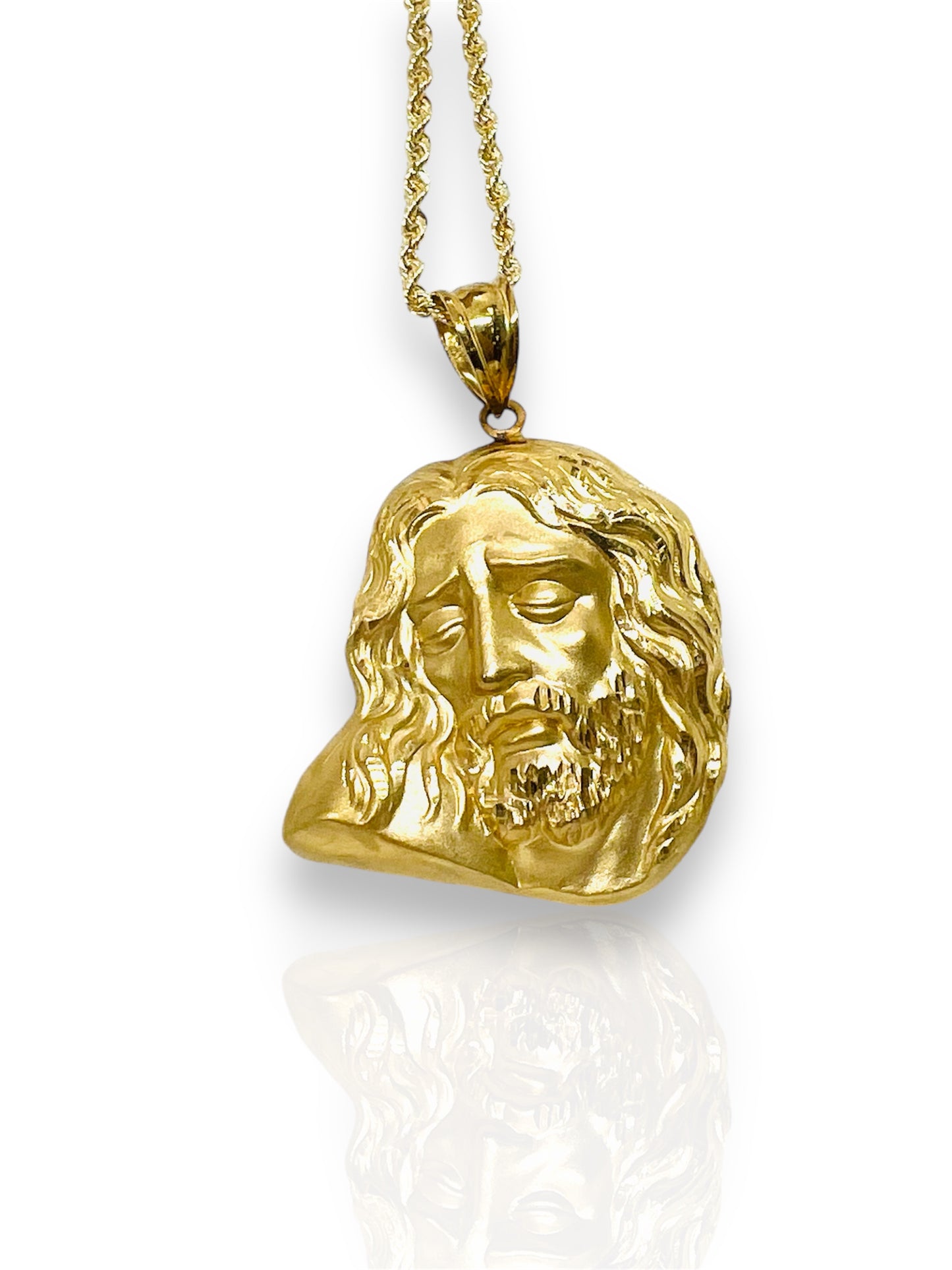 COLGANTE Rostro de CRISTO Oro Amarillo 18 kilates