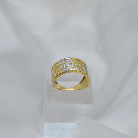 ANILLO Oro Blanco y Amarillo de 18 Kilates ajustable a la medida que desee, Anillos de 18 kilates , 3.6 gramos, Anillos de dos Oros