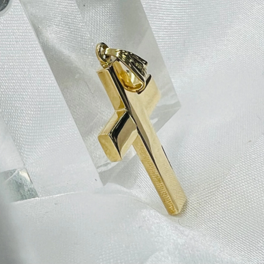 COLGANTE CRUZ Oro Amarillo 18 kilates, Colgante Cruz latina Oro Amarillo, Crucifijo Oro Amarillo 18 k