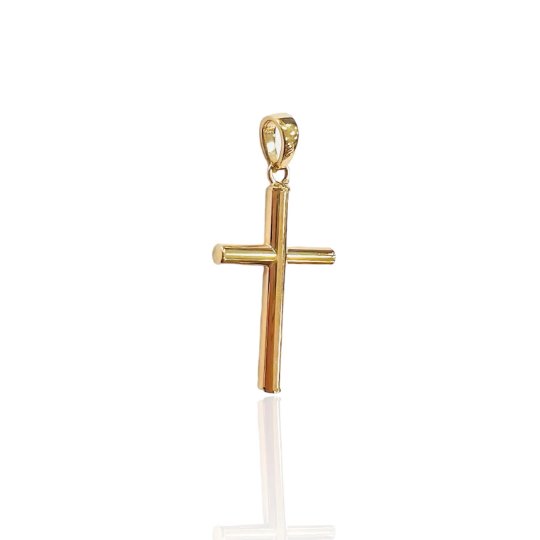 COLGANTE CRUZ de Jesús Oro Amarillo 18 kilates, Colgante Crucifijo Oro Amarillo, Cristo Oro Amarillo 18k, Colgante religioso