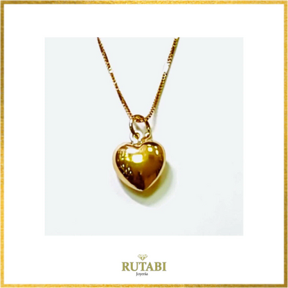 COLGANTE CORAZÓN ORO Amarillo, colgante de Oro Amarillo 18 Kilates, Corazón de Oro Amarillo 18 kilates