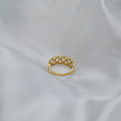 ANILLO Oro Blanco y Amarillo de 18 Kilates ajustable a la medida que desee, Anillos de 18 kilates , 2.25 gramos, Anillos de dos Oros