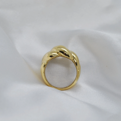 ANILLO Oro Blanco Amarillo de 18 Kilates ajustable a la medida que desee, Anillos de 18 kilates , 4.85 gramos, Anillos de Oro Mujer