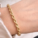 PULSERA de CORDÓN de Oro Amarillo 18 kilates