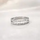 ANILLO Combinación de BRILLANTES Oro Blanco MUJER