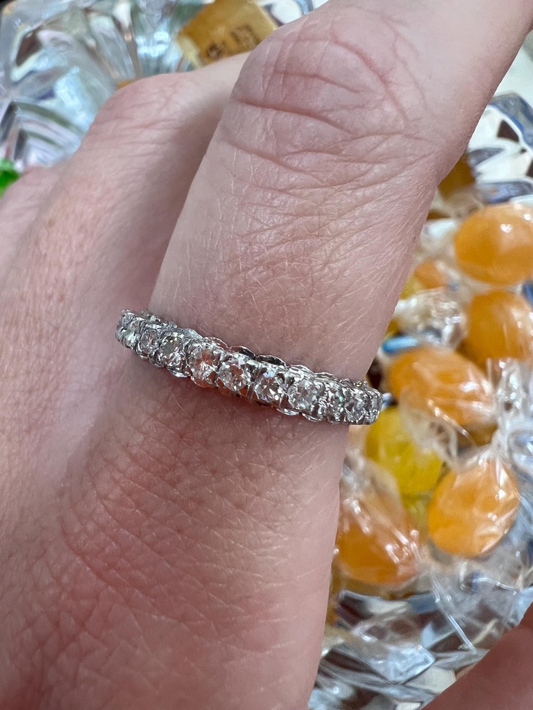 ANILLO DIAMANTES Oro Blanco MUJER, Anillo Compromiso Oro Brillantes